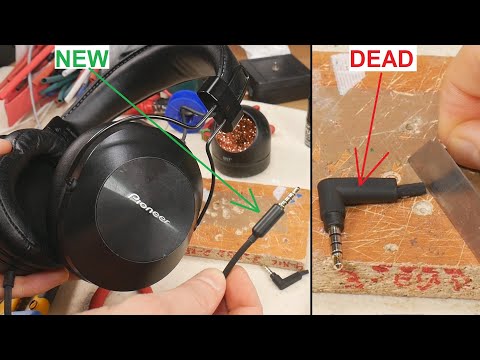 3.5mm Audio Jack Repair on Pioneer SE-MS5T Headphones - YouTube