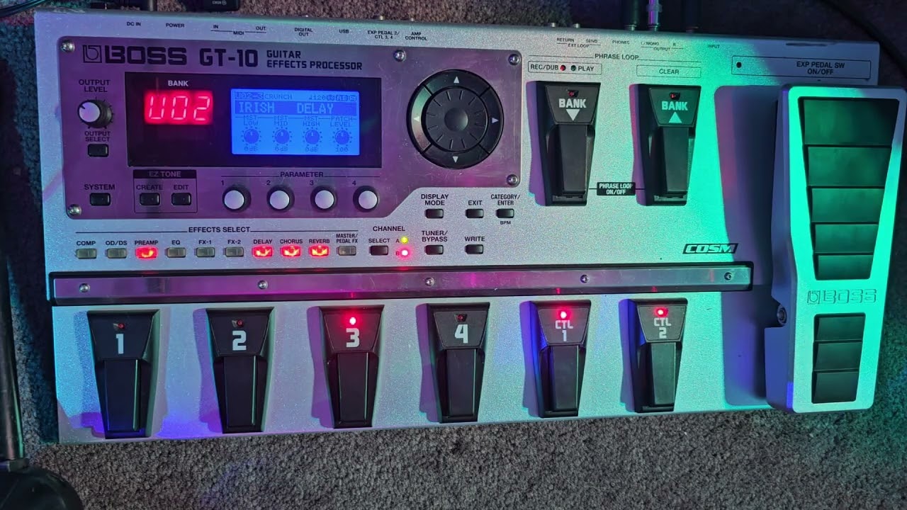 BOSS GT-10でSUGIZOサウンド作ってみた！ - YouTube