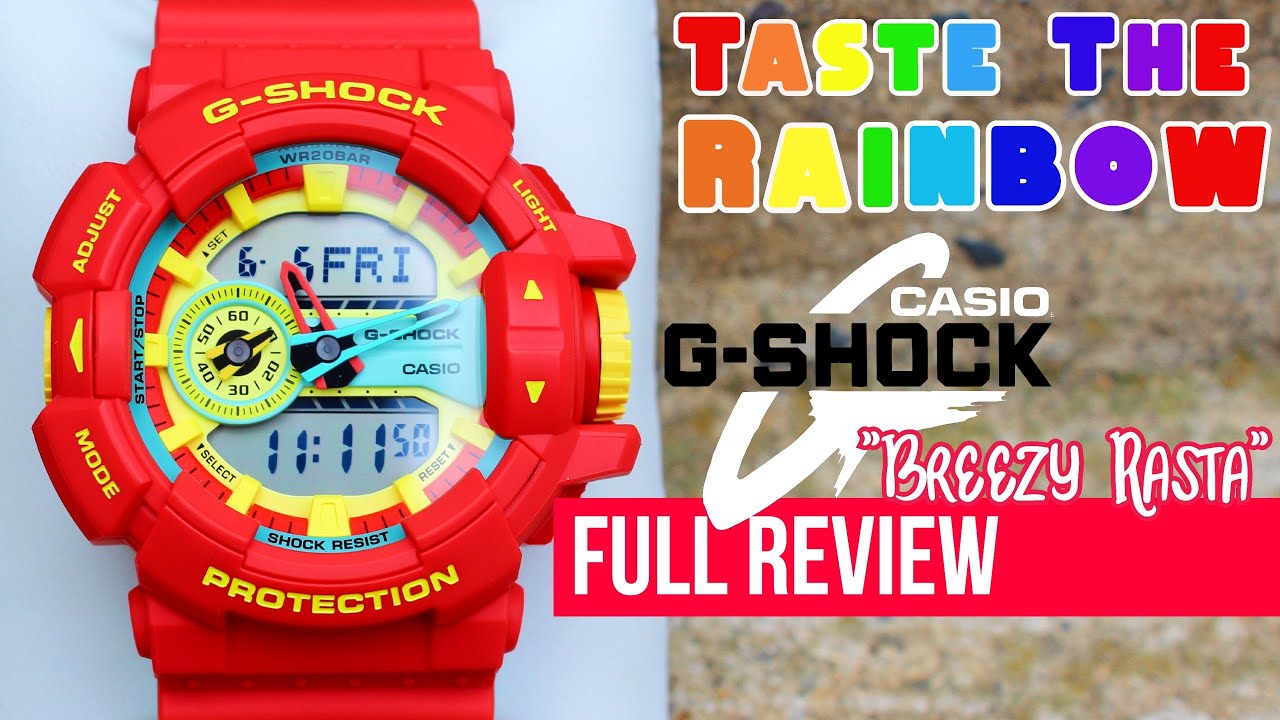 Casio G-Shock Breezy Rasta | Skittles Watch? | Full Review (GA