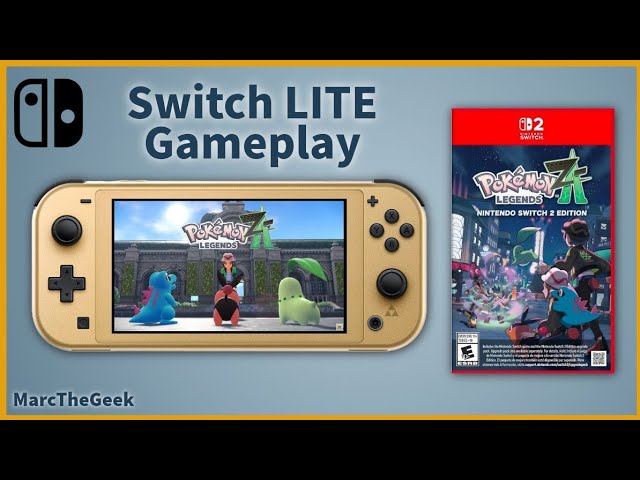 Pokémon Legends: Z-A Gameplay on Nintendo Switch LITE - YouTube