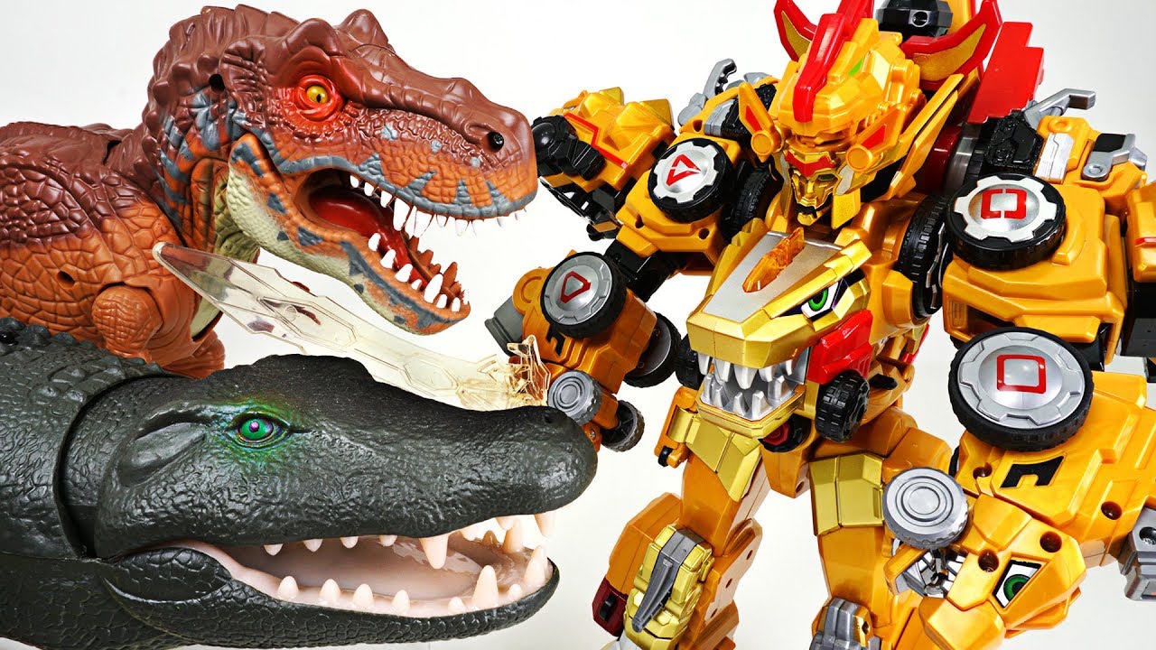 DinoCore Ultimate D-Buster Tyranno! Protect Tayo from giant