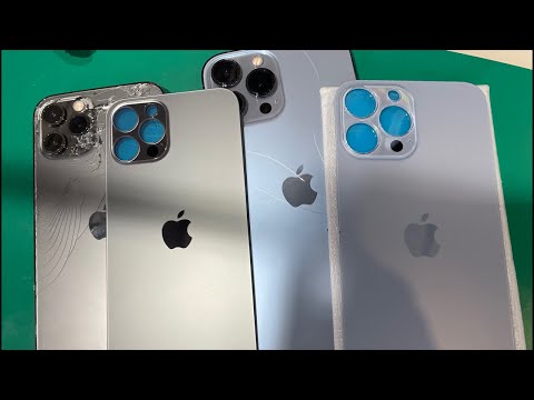 値下げ】iPhone 14 Pro Max 背面バックパネル交換修理 - YouTube