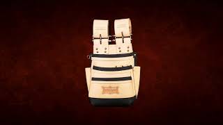 KNB-301DDX／総ヌメ革使用3段腰袋(チェーンタイプ)／バリスティック