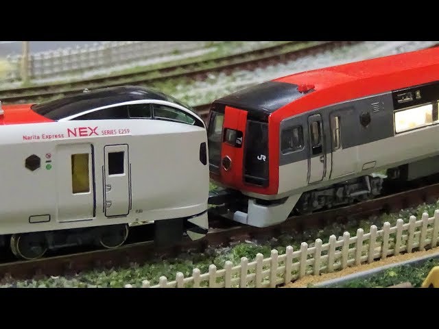 Nゲージ E259系+253系 マリンエクスプレス踊り子仕様 走行シーン集