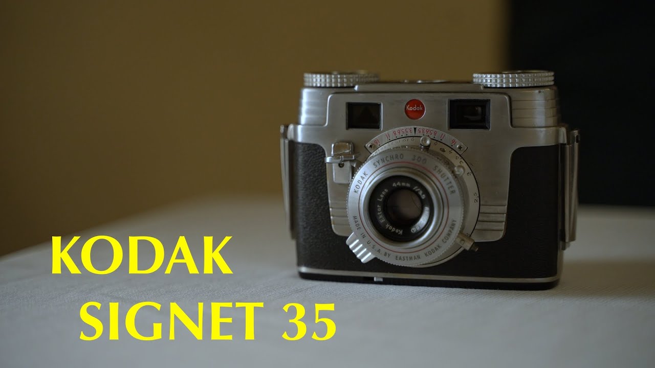レトロで可愛いフィルムカメラ【KODAK SIGNET35】の使い方 - YouTube