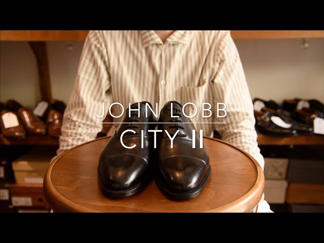 ジョンロブ シティ2 ストレートチップ 7000番ラスト ブラック サイズ8E