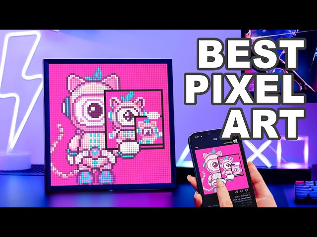 Divoom Pixoo 64 Pixel Art Cloud Frame Review - YouTube
