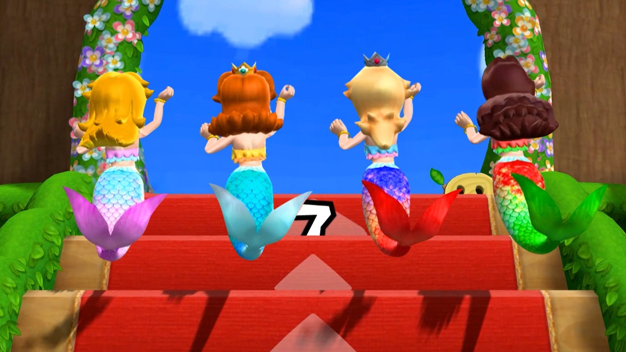 マリオパーティ9】かちぬきバトル マーメイドのピーチたちが勝利へ