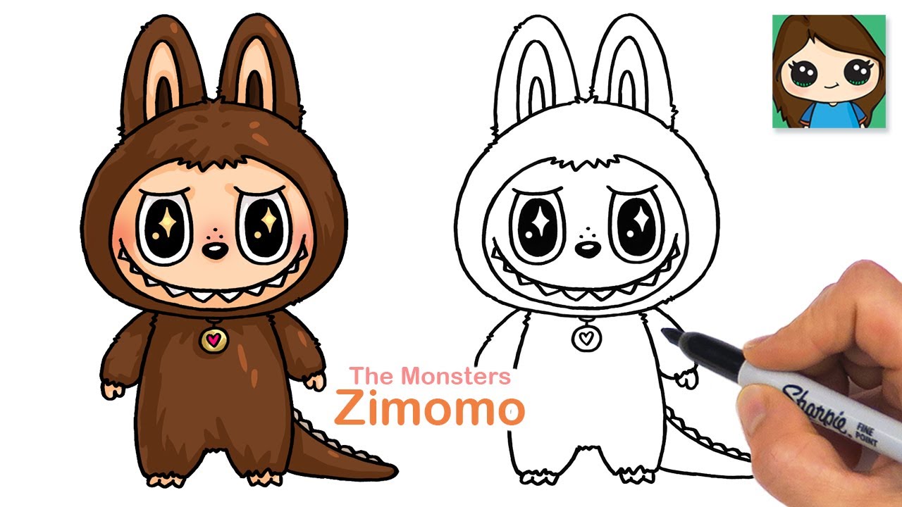How to Draw Zimomo | The Monsters Labubu - YouTube