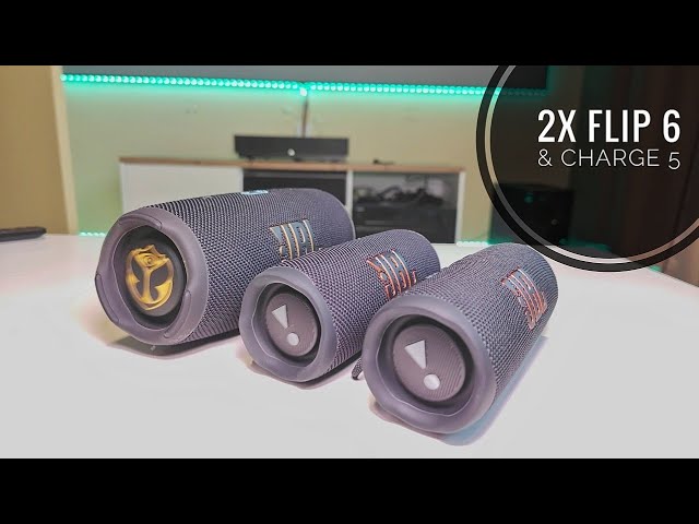 2X JBL FLIP 6 + JBL CHARGE 5 