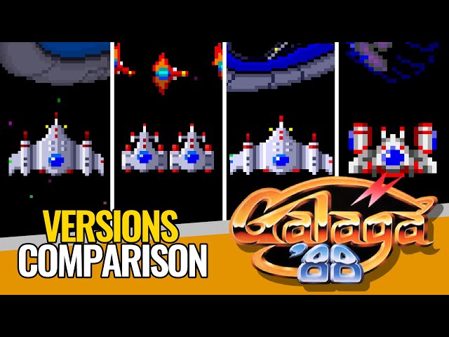 Galaga '88 🛸 Versions Comparison ▷ Evolution through its Ports