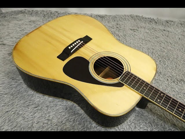 Vintage 1980's made Orange Label model YAMAHA FG-201 Made in Japan