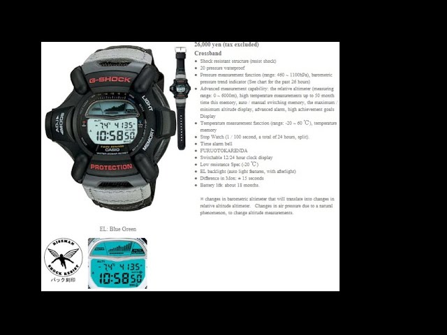 Casio G-Shock DW-9100BJ-1A RiseMan Review & Unboxing (1ST