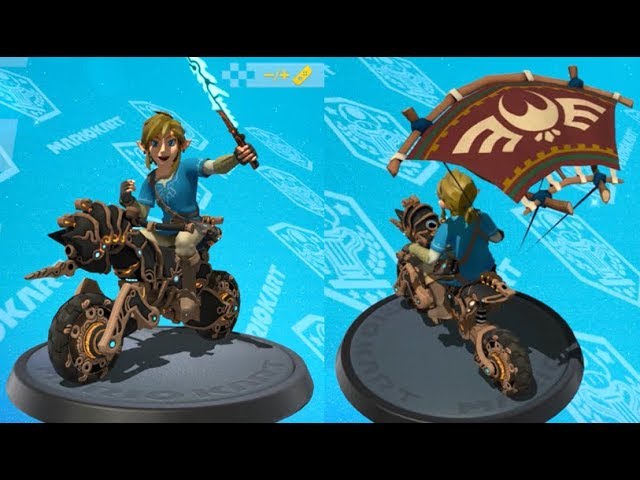 マスターバイク零式、英傑の服リンクでハイラルサーキット！】 マリオ