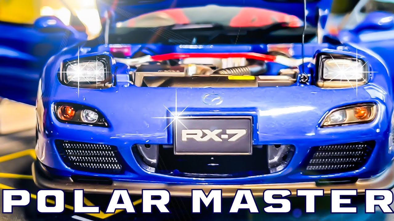 1/18 Polar Master Mazda RX-7 Spirit R (Blue) UNBOXING AND REVIEW