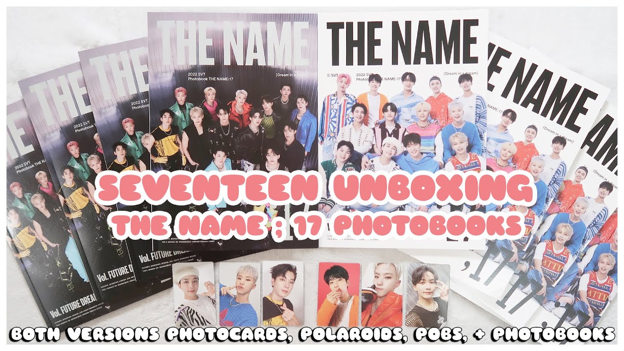 ✨ unboxing seventeen say the name ;17 photobook sets - photocards