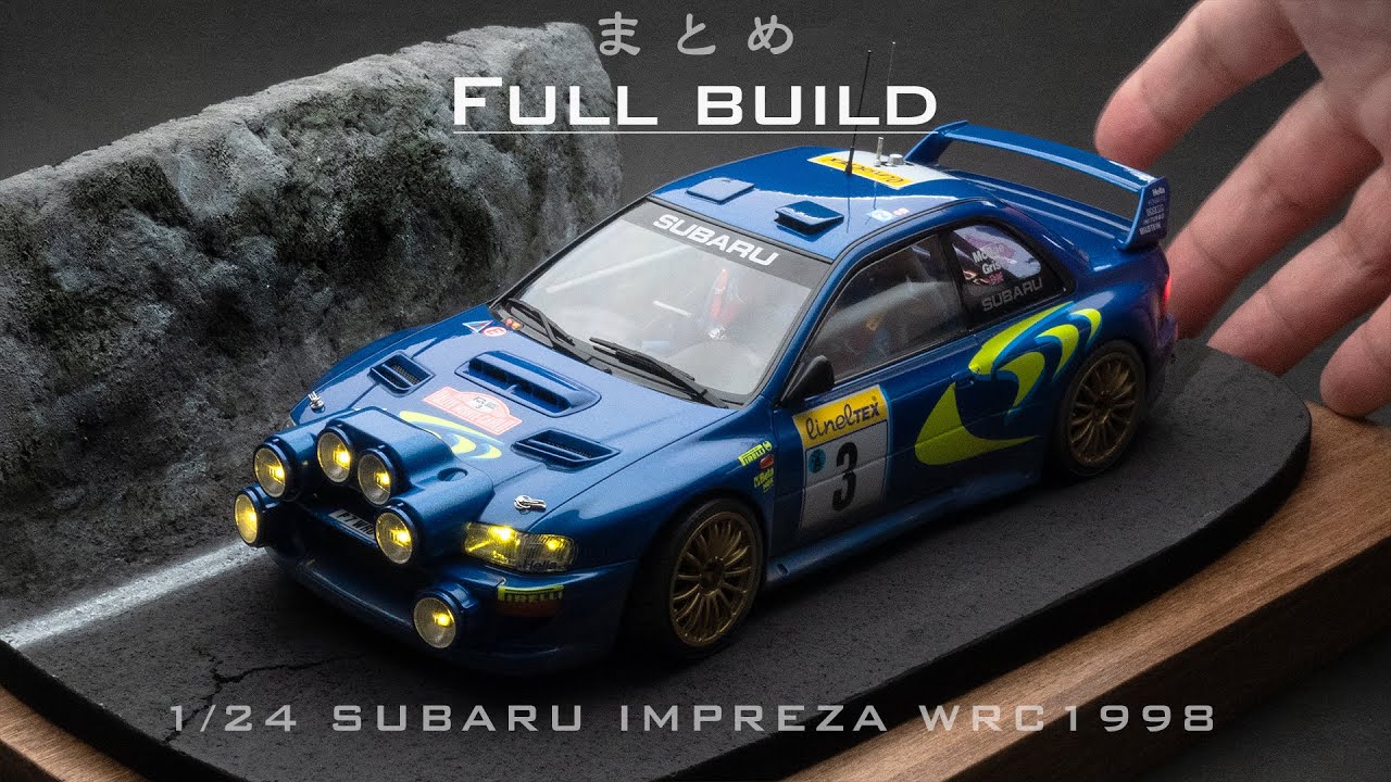 Building the Tamiya 1/24 scale SUBARU IMPREZA WRC1998: scale model