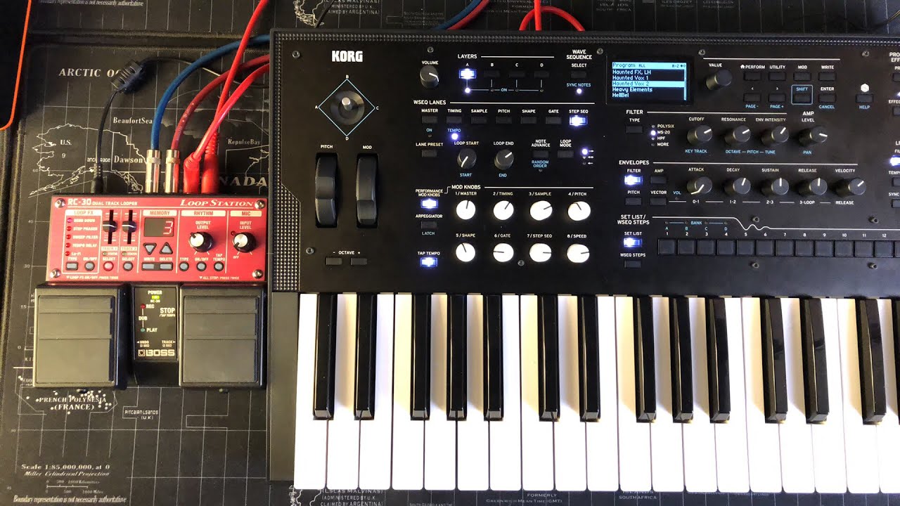 Boss RC-30 Loop Station & The KORG WaveState - Live Demo - YouTube