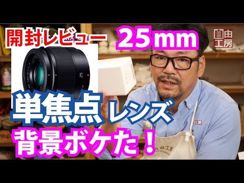 開封レビュー】とうとう買ったLUMIX25mm 単焦点レンズ！これはバッチリ