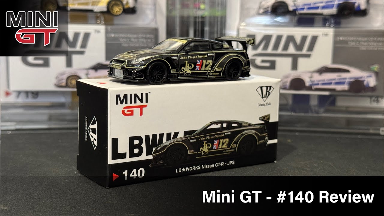 Mini GT - LB Works Nissan GT-R - JPS #140 MGT00140 - YouTube