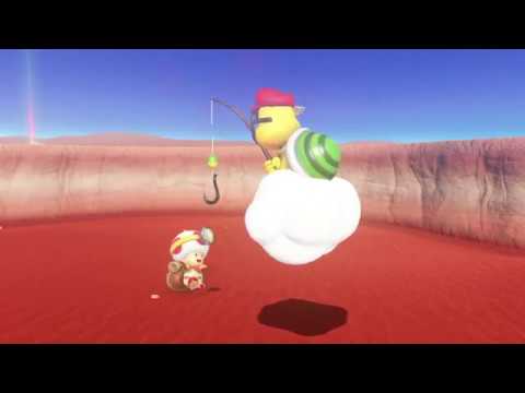 マリオオデッセイ 71個目・釣れた！ キノピオ隊長 - YouTube