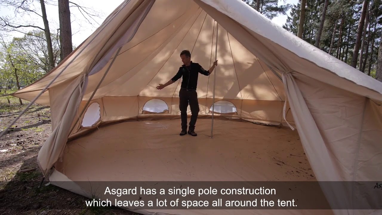 Nordisk Asgard 19.6m2 Bell Tent 2019 - YouTube