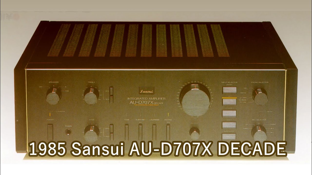 1985 Sansui AU-D707X DECADE - YouTube