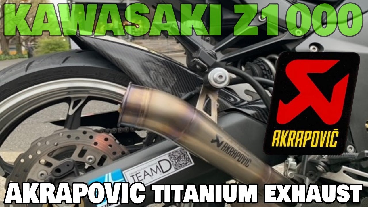 12【モトブログ】 KAWASAKI #Z1000 AKRAPOVIC Titan #アクラポヴィッチ