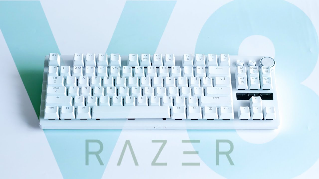 RAZER】ラピッドトリガー搭載の真っ白なゲーミングキーボード Razer