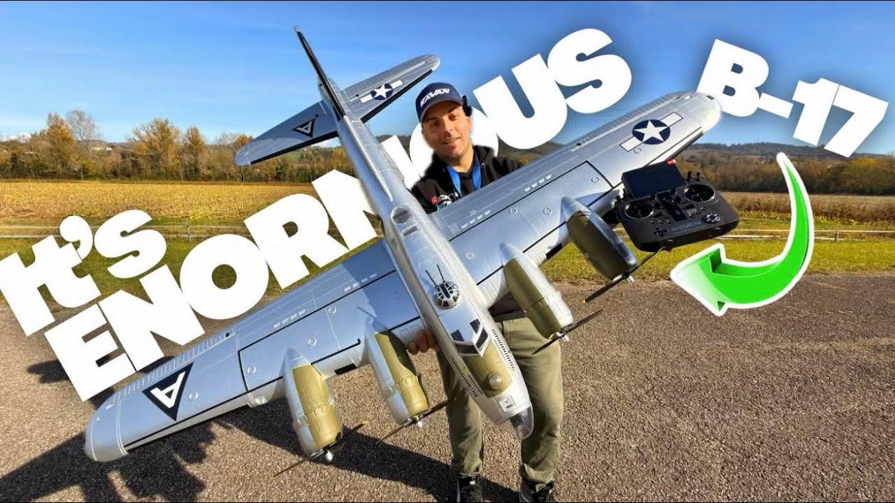 The BIGGEST R/C Plane in my Garage! H-King B-17 F/G Silver Flying