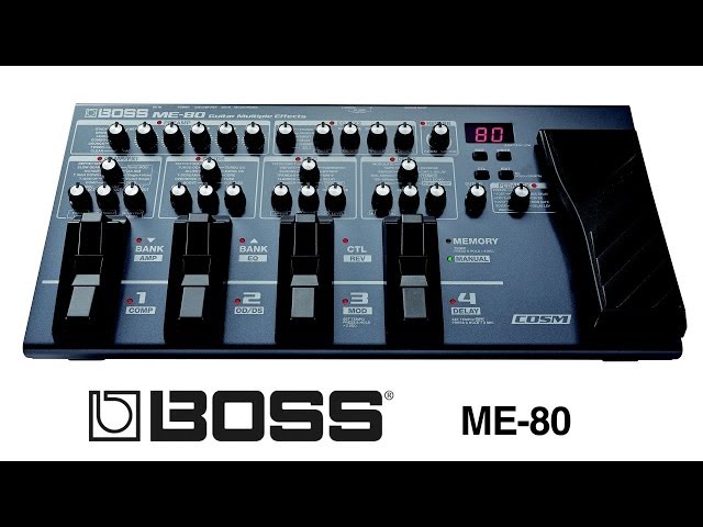 BOSS ME-80 Guitar Multi-effects Processor Demo - Sweetwater