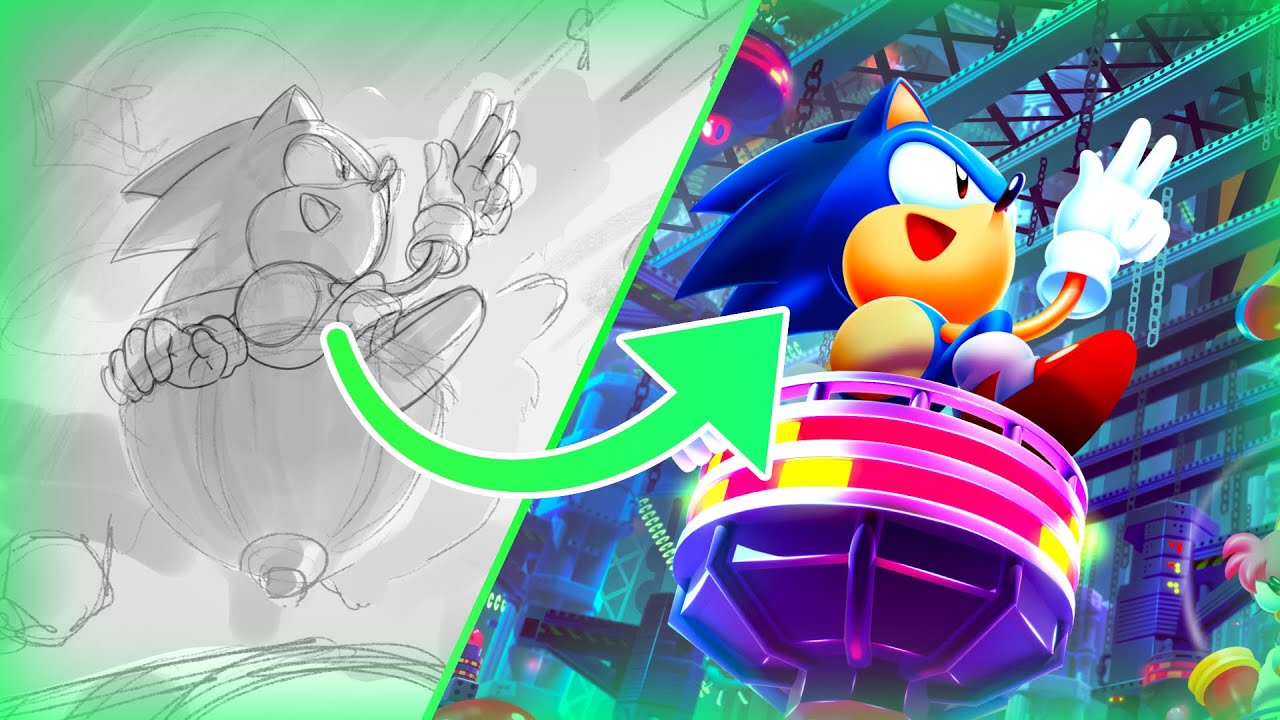 How I made this Art for Sonic CD's 30th Anniversary | Art
