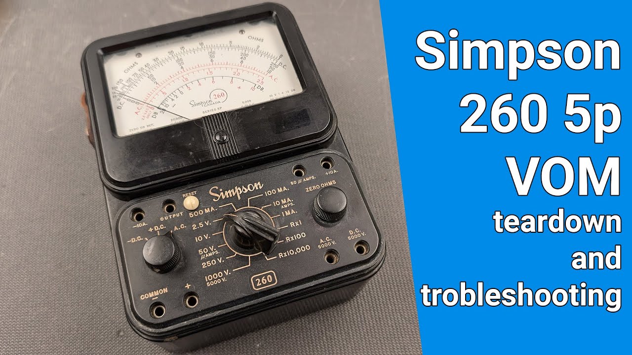 Simpson 260 5p teardown and troubleshooting - YouTube