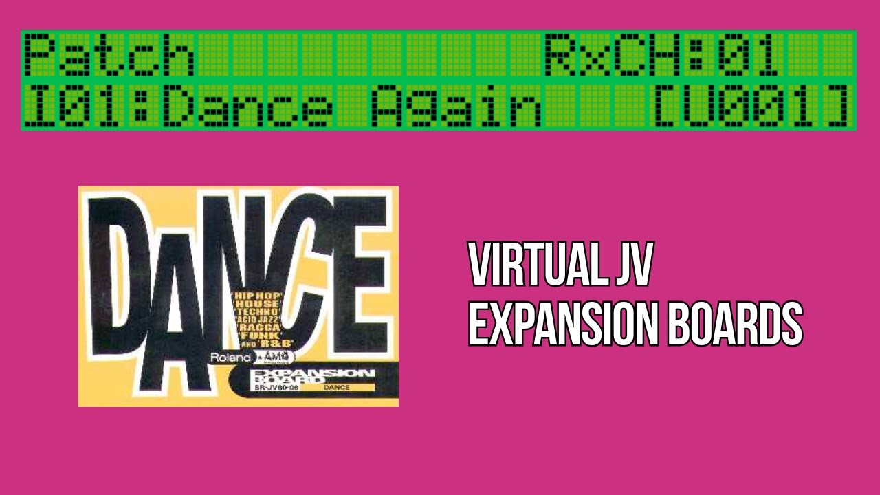 VIRTUAL JV - Dance Soundcard DEMO SR-JV80-06 Roland JV-880