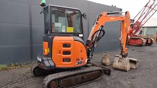 Hitachi ZX38U 5A CLR, bj 2018, 3 492 uur - YouTube