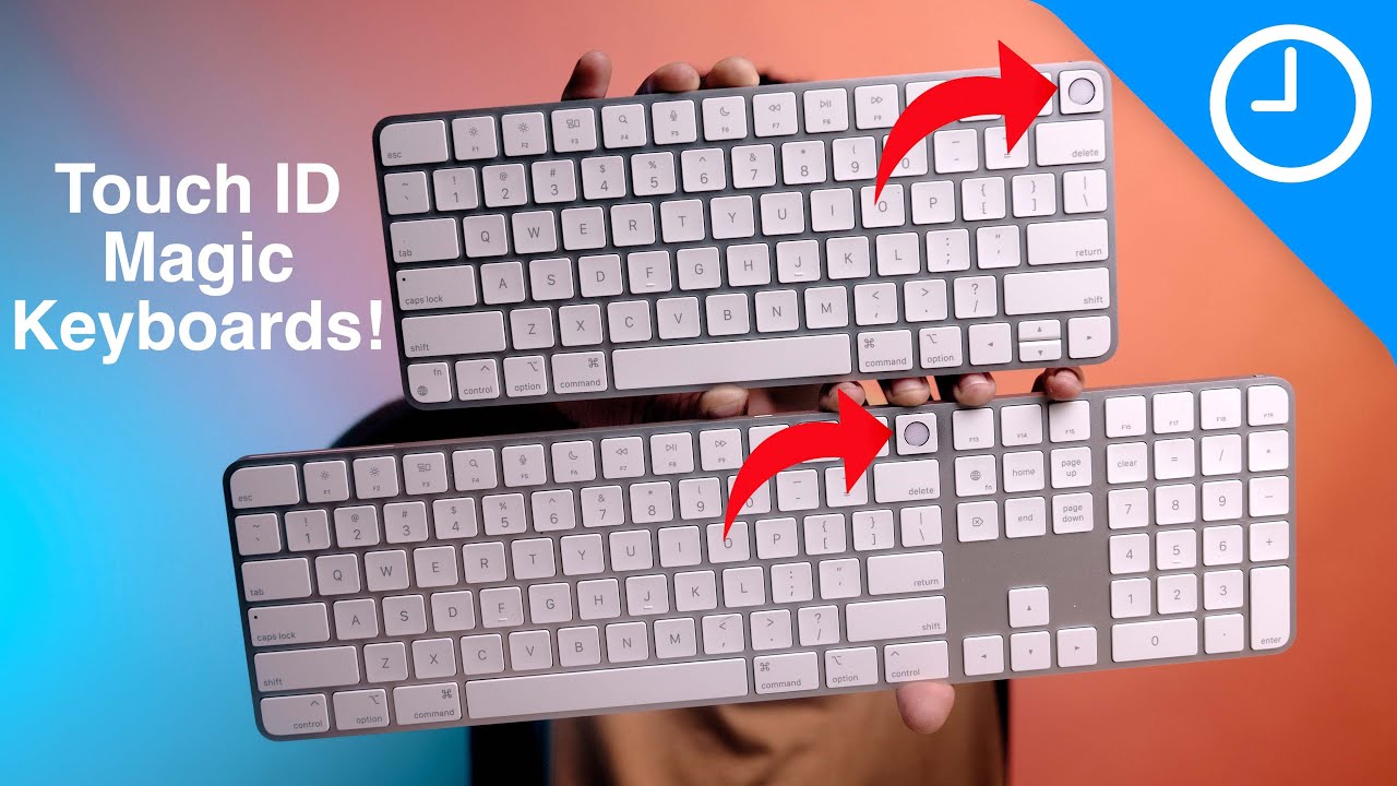 New Apple Magic Keyboards with Touch ID Review - YouTube