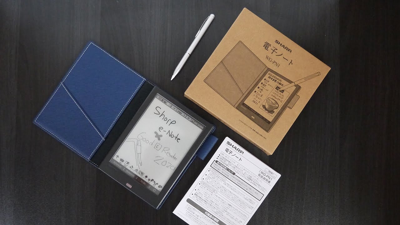 Sharp Electronic Note Taking e-Reader WG-PN1 Unboxing - YouTube