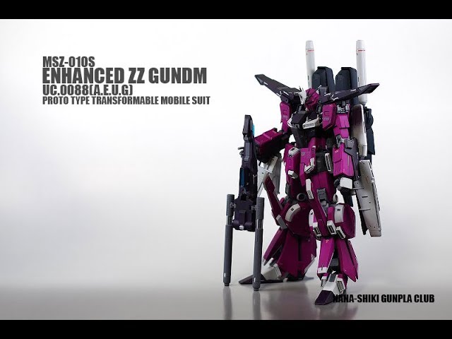 ガンプラ全塗装:MG強化型ZZガンダムver.ka vol.18:完成・ROLLOUT