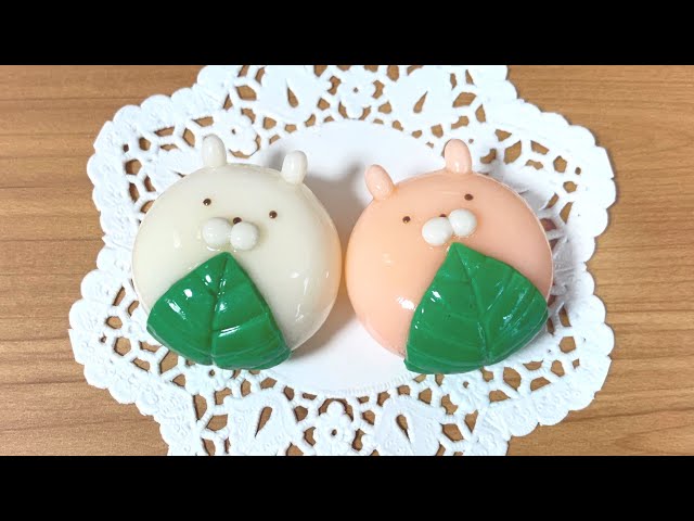 うさまる柏餅＆うさこ桜餅の作り方 スイーツデコ フェイクスイーツ