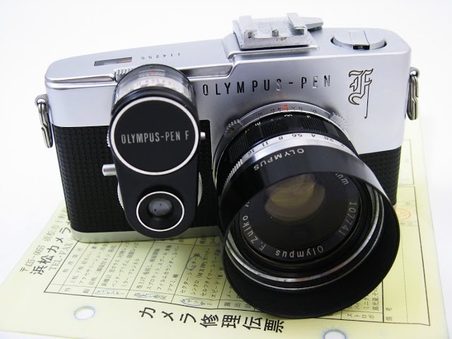 修理完了：オリンパス・ペンF ＋ ズイコー38mmf1.8 ＋露出計 - YouTube
