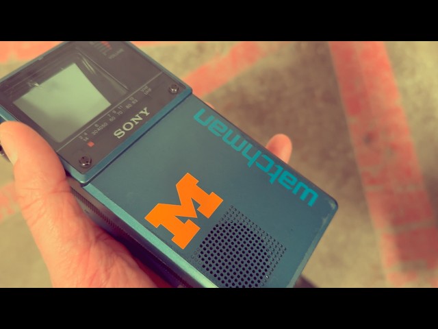 The Sony Watchman FD‑20A — A Legendary Tiny TV Time Capsule - YouTube