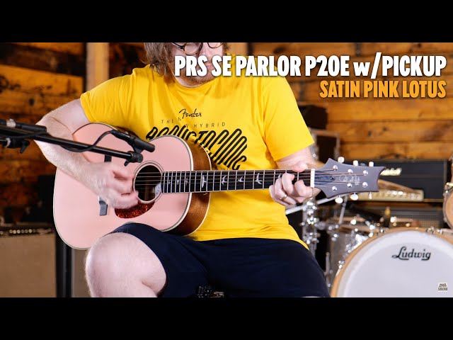 No TalkingJust Tones | PRS SE Parlor P20E w/Pickup - Satin Pink