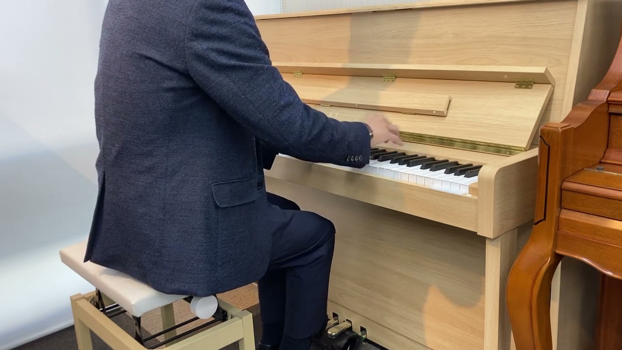 カワイ アップライトピアノ NF-15 Mocha（モカ） - YouTube