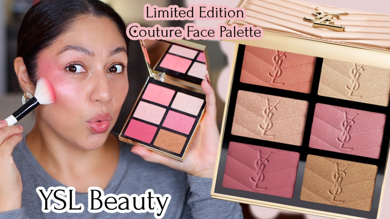 YSL Beauty Couture Face Palette : Golden Oasis || Face Swatches