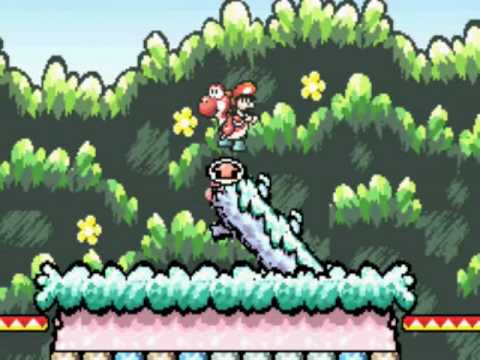 Yoshi's Island - 1-7: Touch Fuzzy Get Dizzy - YouTube