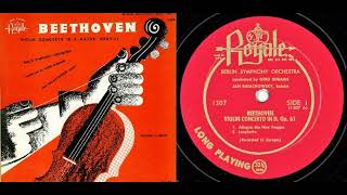ゲルハルト・タシュナー (vn)／ベートーヴェン：ヴァイオリン協奏曲