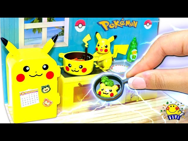 可愛いピカチュウキッチンリーメントを紹介しながら料理ショー☆ - YouTube