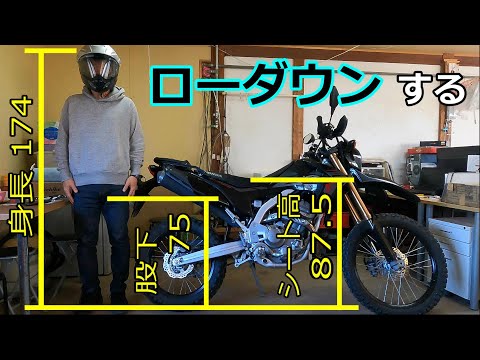 CRF250l MD38前後ローダウンサスペンション 送料込み CRF250l MD38前後