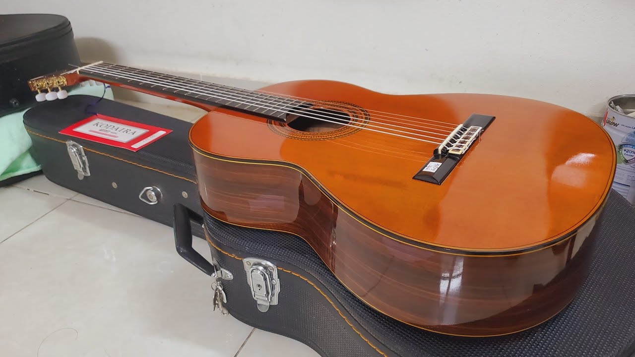 7Tr] Đàn Guitar Nhật cao cấp Kodaira AST-50 đẹp lung linh. Gỗ Cẩm