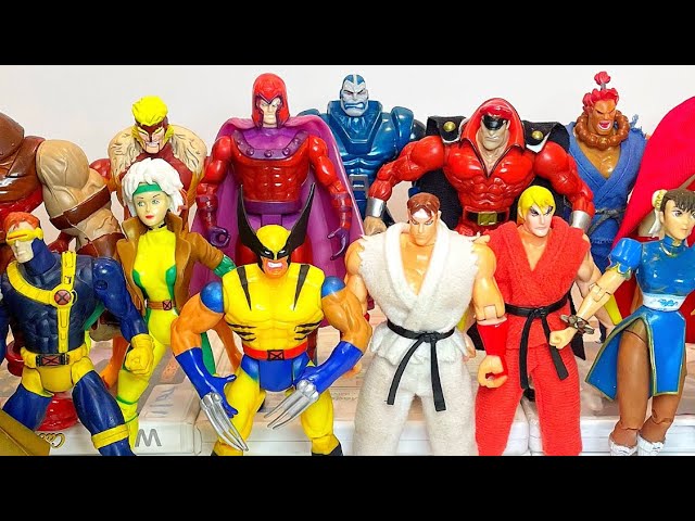 X-MEN vs STREET FIGHTER ToyBiz 90's Action Figure Complete - YouTube